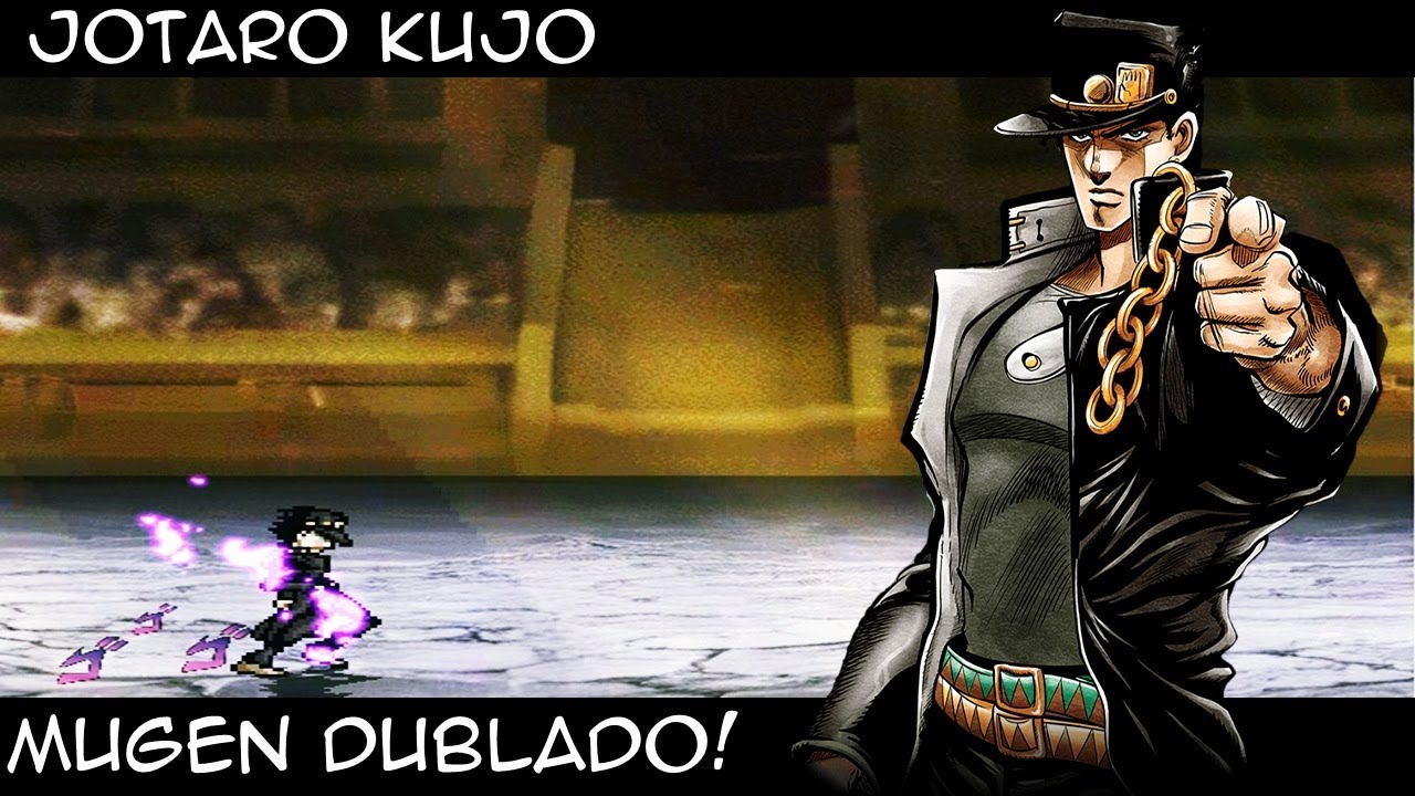 JOTARO CONTRA GILDO TESOURO DUBLADO MUGEN #jogodeanime