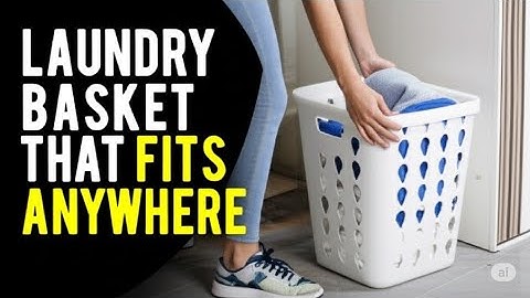 Space Saving Laundry Basket That Fits Anywhere