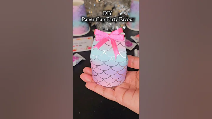 DIY Paper Cup Party Favors | Paper Cup Craft Ideas | DIY Treat Cups #shorts #diy #party