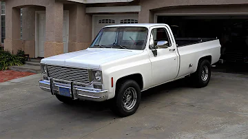 1976 Chevy C20 Truck - Walk around and test drive of my New Project Vehicle!