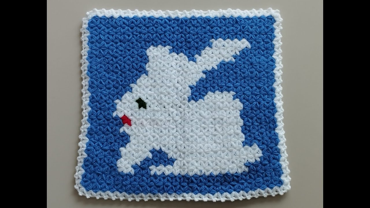 Tavşan Desenli Çok Beğeneceğiniz Çeyizlik Kare Lif Modeli. En Güncel 2025 Kare Lif Örnekleri.