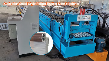 Australian Saudi Style Rolling Shutter Door Machine | roller shutter door roll forming machine
