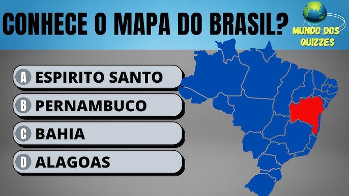 Quiz Perguntas Regiões do Brasil Geografia Quiz Conhecimentos Gerais - Quiz  virtual