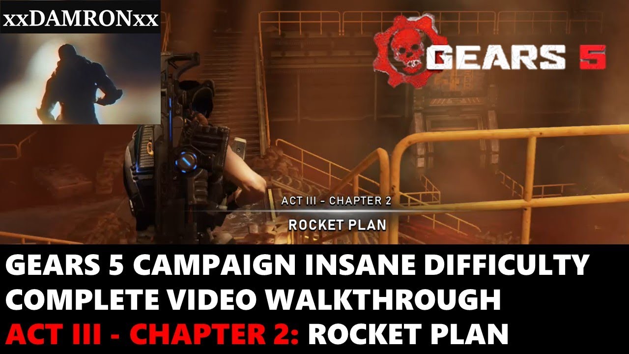 Gears 5 Insane Difficulty Video Walkthrough Act III Chapter 2 Rocket