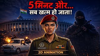 5 Minutes Aur… Sab Khatam Ho Jata! | Parliament Attack 2001 | AniDoc | 2D Animation