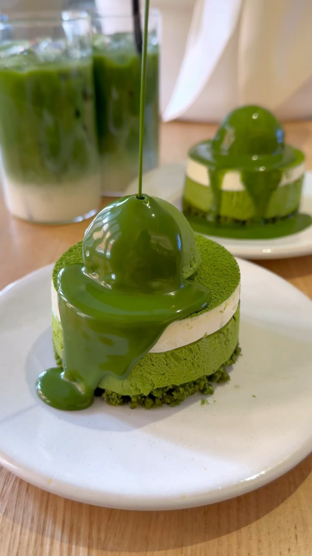 美しい古美術◾️蔵からクリームチーズケーキの様な美しい釉薬の抹茶茶碗が出て来ました 基本からアレンジまで！思わずつくりたくなる「チーズケーキ