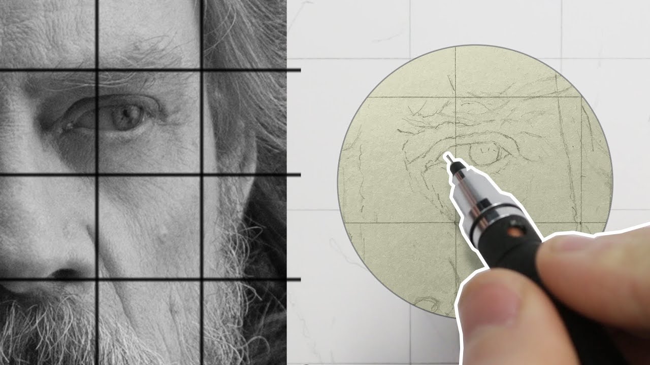 ⁣Start Drawing a Portrait - The Right Way (Equipment, Digital Grid, Proportions & Outlines) Part 