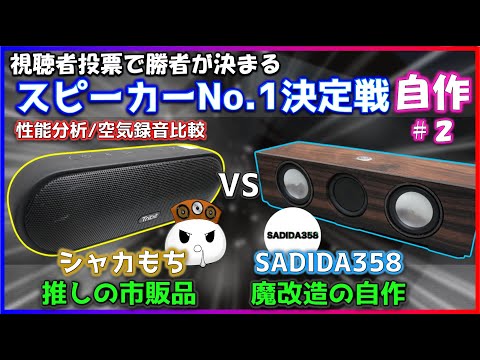 【スピーカーNo1決定戦】魔改造の自作スピーカー vs Tribit MaXSound Plus 最強究極の空気録音音質対決(自作級2