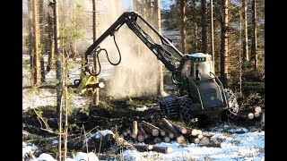 John Deere 1470G With A H415 Head Harvest (4K)