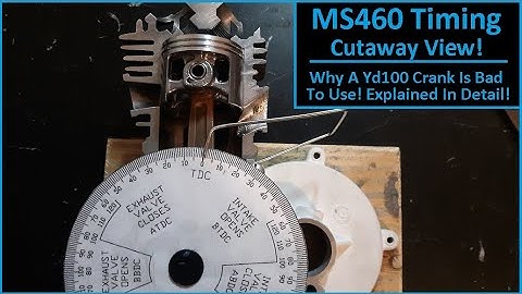 Motorized Bicycle MS460 Timing Video Cutaway View!  (Ring Sound Explained Many Hear!)