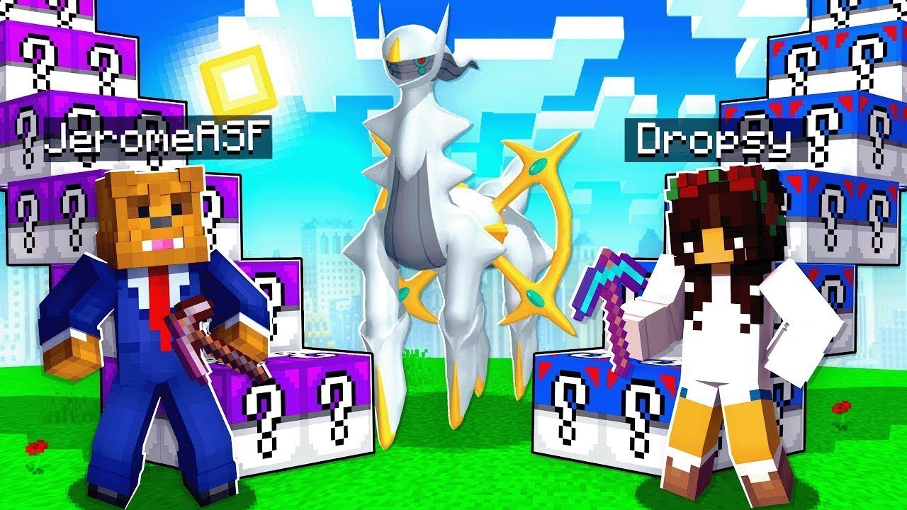 OVERPOWERED LEVEL 100 Pixelmon Staircase Race In Minecraft