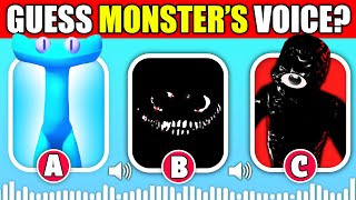 Guess the MONSTERS VOICE | RAINBOW FRIENDS CHAPTER 2 & ROBLOX DOORS + SUPER HARD MODE JUMPSCARES