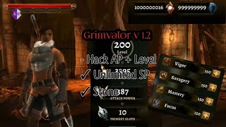 Grimvalor v 1.2 Hack AP  level|Unlimited Stone|Unlimited SP||with GG