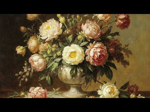 Stunning Floral Art TV Wallpaper — Elegant 4K Still Life Oil Painting