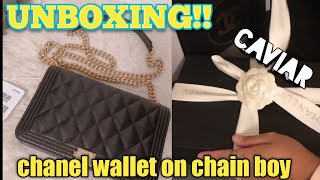 Unboxing CHANEL wallet on chain boy by PROLIKEGIRL 698 views 3 years ago 1 minute, 56 seconds