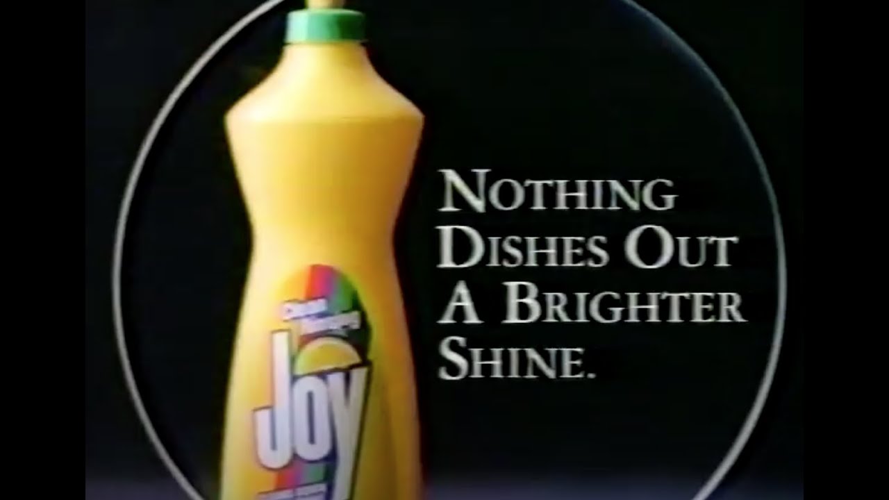 Joy Dish Soap 1990 Tv Commercial PBS Product Ad Television Marketing