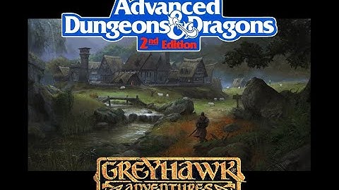 Actual Play - Advanced Dungeons & Dragons 2nd Edition (AD&D 2e) - Night Below (Session One)
