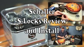 How To Install Schaller S-Locks, Review, and Unboxing by Scott Sill on A Gibson ES-Les Paul Bass