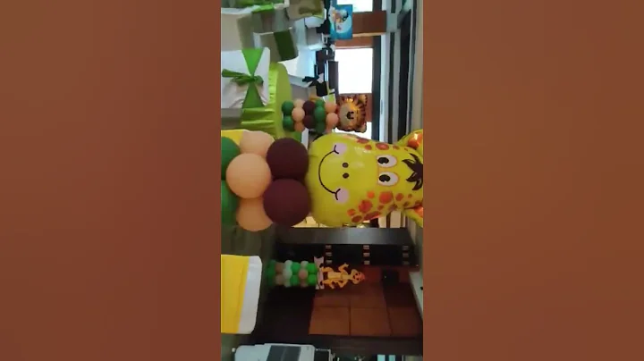 Jungle ￼Theme Birthday Decoration Ideas At Home I Jungle Theme I Simple and Easy Birthday Decoration