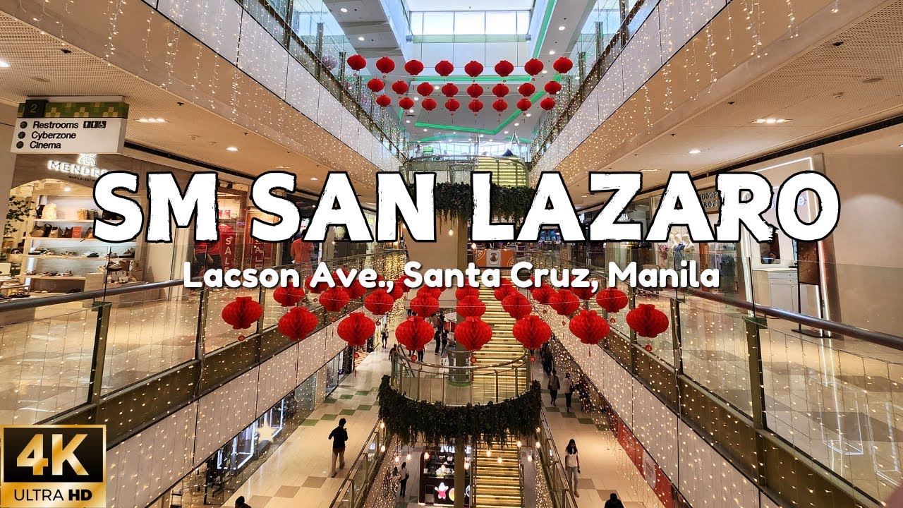 [4K] SM City SAN LAZARO: The 20th SM mall in the Philippines! | Sta Cruz, Manila 2025