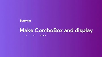 C#: How to add items to ComboBox/Drop down menu and display the selected item