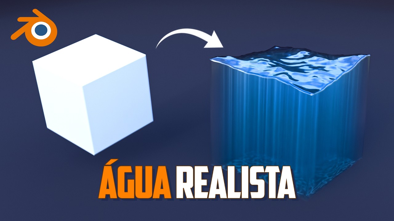 Como FAZER ÁGUA REALISTA no Blender! (e animada)