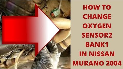 #nissanmurano#P0037  #oxygenHow to replace oxygen sensor2 bank 1 in nissan murano 2004  I code p0037
