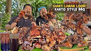 Giant 'LAMAN LOOB ng BABOY' Kanto Style BBQ! | Taba, Tumbong, Puso, Bulaklak, Baga, Atay!