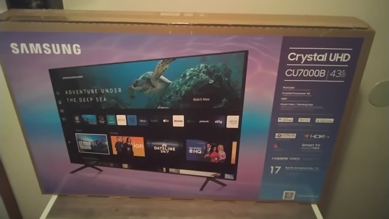 Samsung Crystal Uhd 43 Zoll Bedienungsanleitung Deutsch SAMSUNG 43-Inch Crystal UHD 4K Smart TV (CU7000B) Unboxing - YouTube