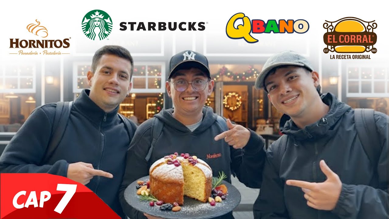 🎄🍔 PROBAMOS COMIDA NAVIDEÑA de las FRANQUICIAS MÁS FAMOSAS 🍩☕