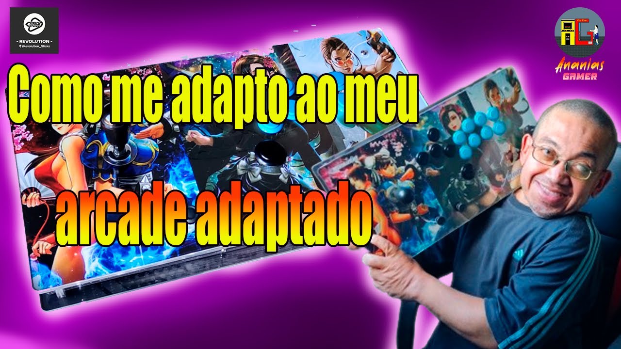 CONHEÇA MEU CONTROLE ARCADE(REVOLUTION)  E COMO JOGO NELE!