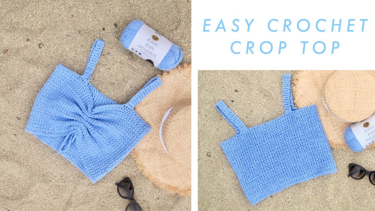 Easy Crochet Crop Top DIY Tutorial - YouTube