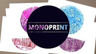 [Printmaking] How to make a Monoprint I Easy print tutorial for kids step by step