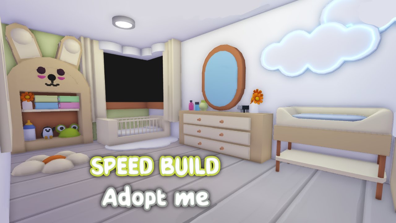 Habitacion para bebes en adopt me 🍼👶🏻 Speed Build Baby room in adopt