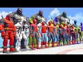 Team Spider-Man vs Venom Army | Spiderman Homemade, Iron Spider, Anti Venom, Venompool - What If