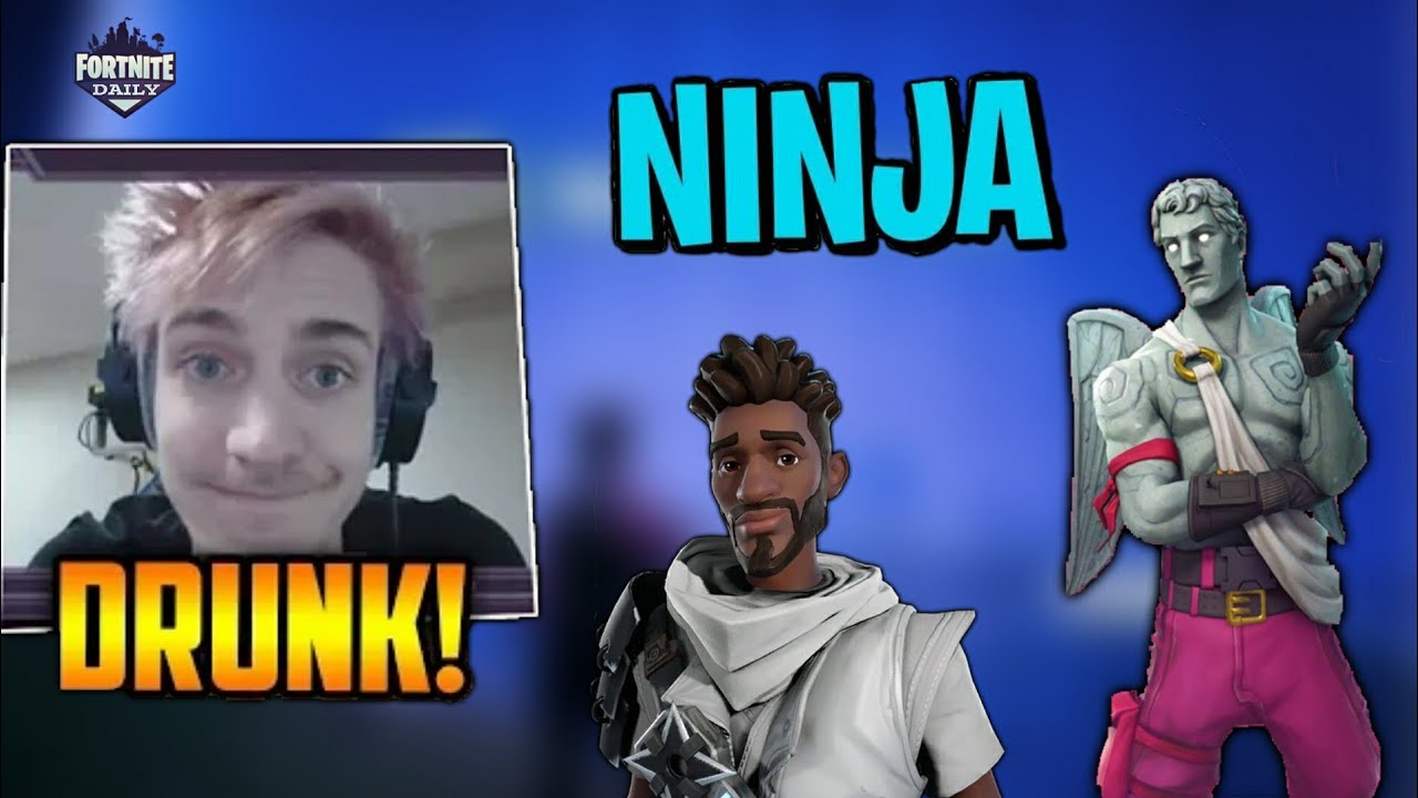 ninja playing fortnite drunk live on stream - ninja fortnite live