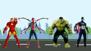 Tebak Gambar Superheroes Avengers Spiderman , Ironman , Superman , Captain America , Batman dan Hulk