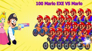 One Mario Bro Vs 100 Mario Exe