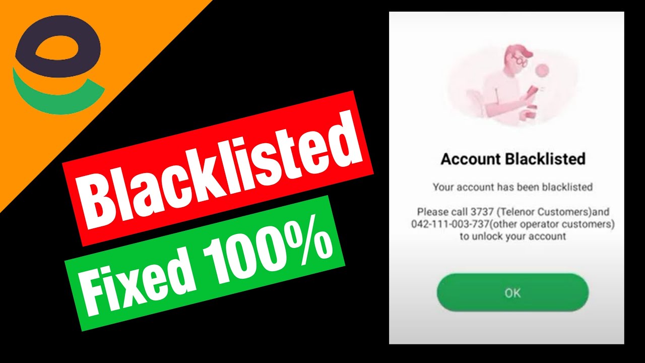Account Blacklisted easypaisa your account has been blacklisted YouTube