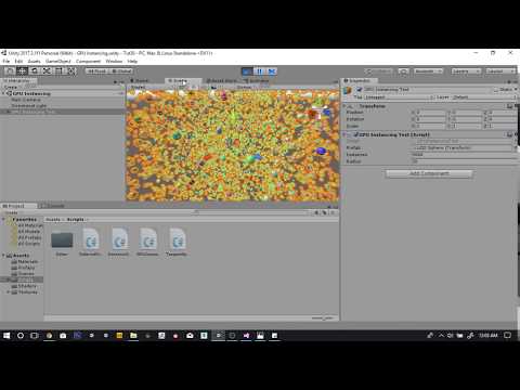 Catlikecoding's Unity Tutorial: Rendering 19 - GPU Instancing