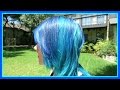 How to Dye Your Hair Half Blue and Half Turquoise