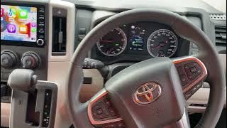 Toyota hiace 2022 interior and digital rear view mirror #toyotahiace2022