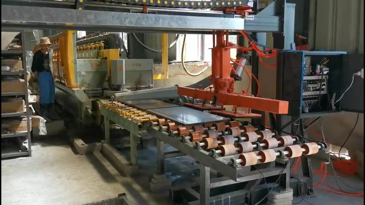 Automatic Slab Loading and Unloading Machine - YouTube