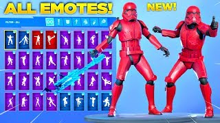 *NEW* SITH TROOPER SKIN Showcase with All Fortnite Dances & Emotes! (Fortnite Star Wars Skin)