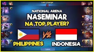 NASEMINAR ANG TOP PLAYER? | Team Philippines vs Indonesia - National Arena
