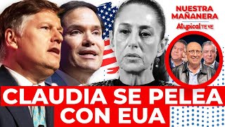 ¡ESCÁNDALO! Sheinbaum se enfrenta a Marco Rubio y funcionario de Trump