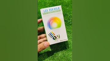 How to use LED RGB BULB + Remote Control | Colourful LED Lamp #unboxing #ledlights #ledlamp