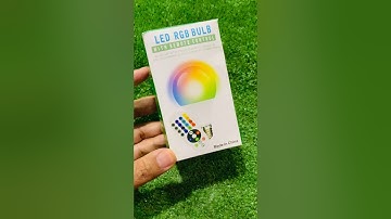 How to use LED RGB BULB + Remote Control | Colourful LED Lamp #unboxing #ledlights #ledlamp