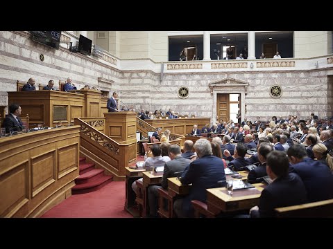 Δευτερολογία του Πρωθυπουργού Κυριάκου Μητσοτάκη στη Βουλή