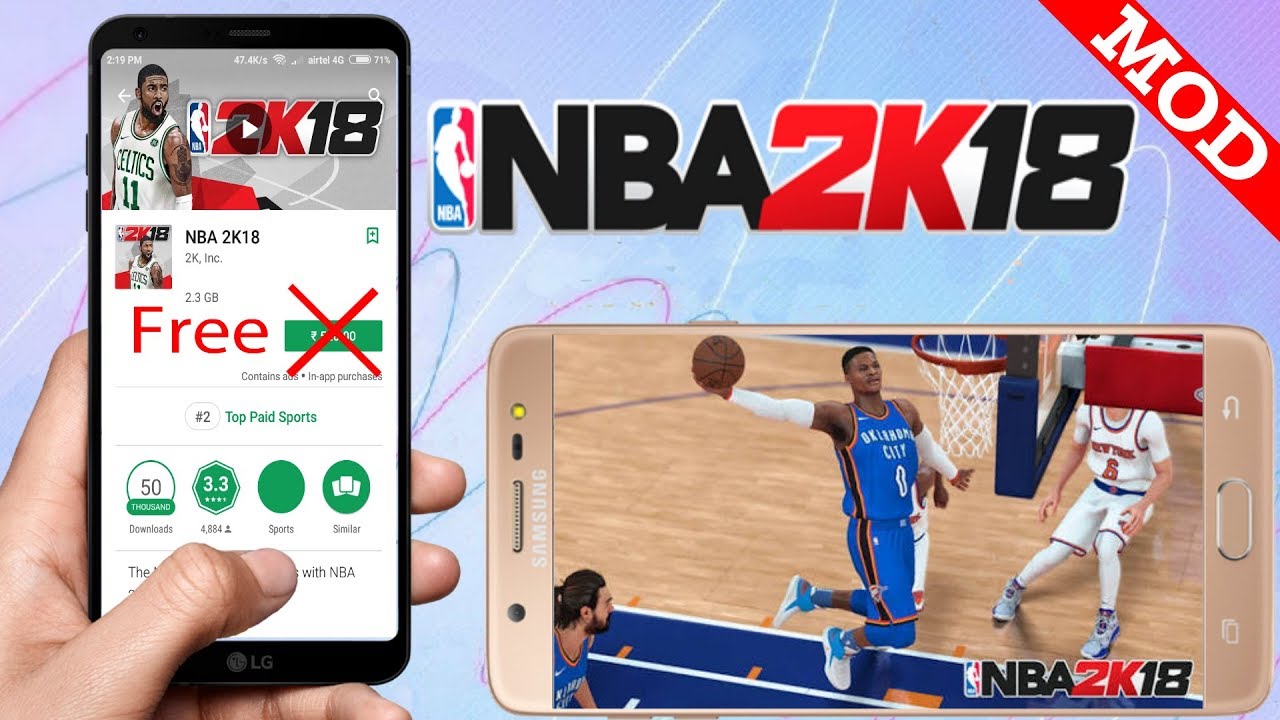 download nba 2k18 mod for android